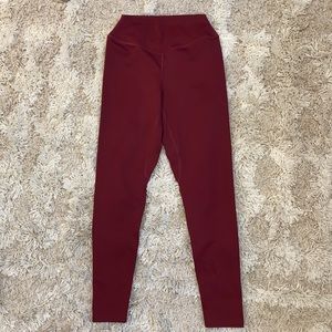 Balance Athletica Leggings-M-Burgundy